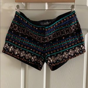 Embroidered & embellished shorts